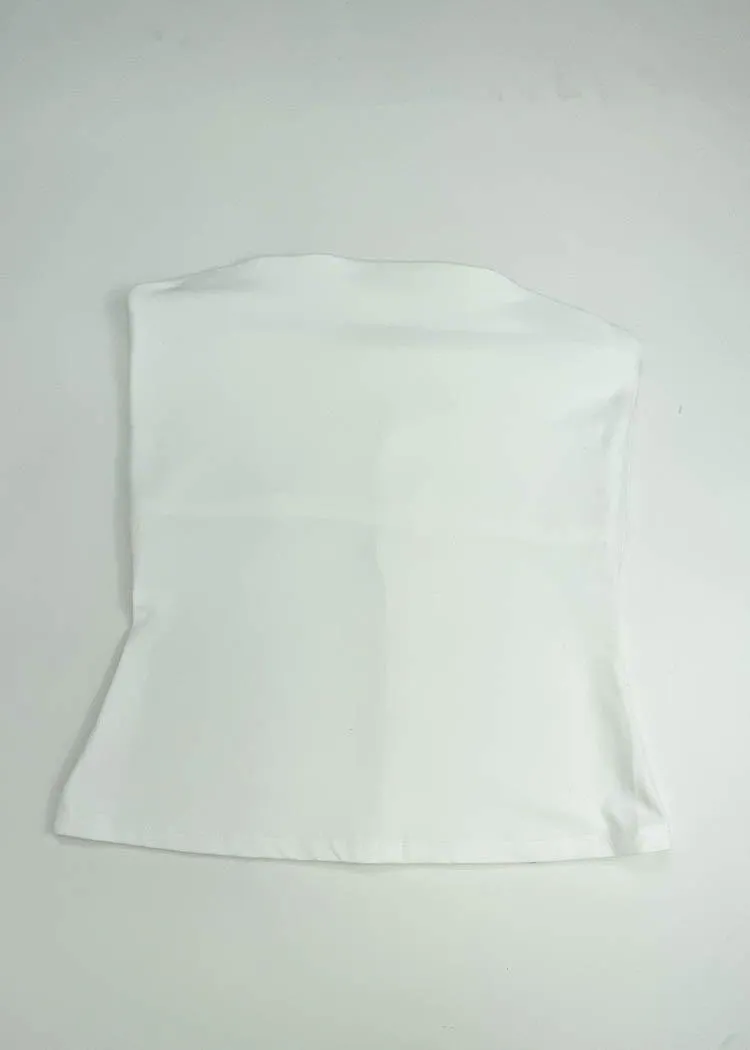 525 America Essential Tube Top-White