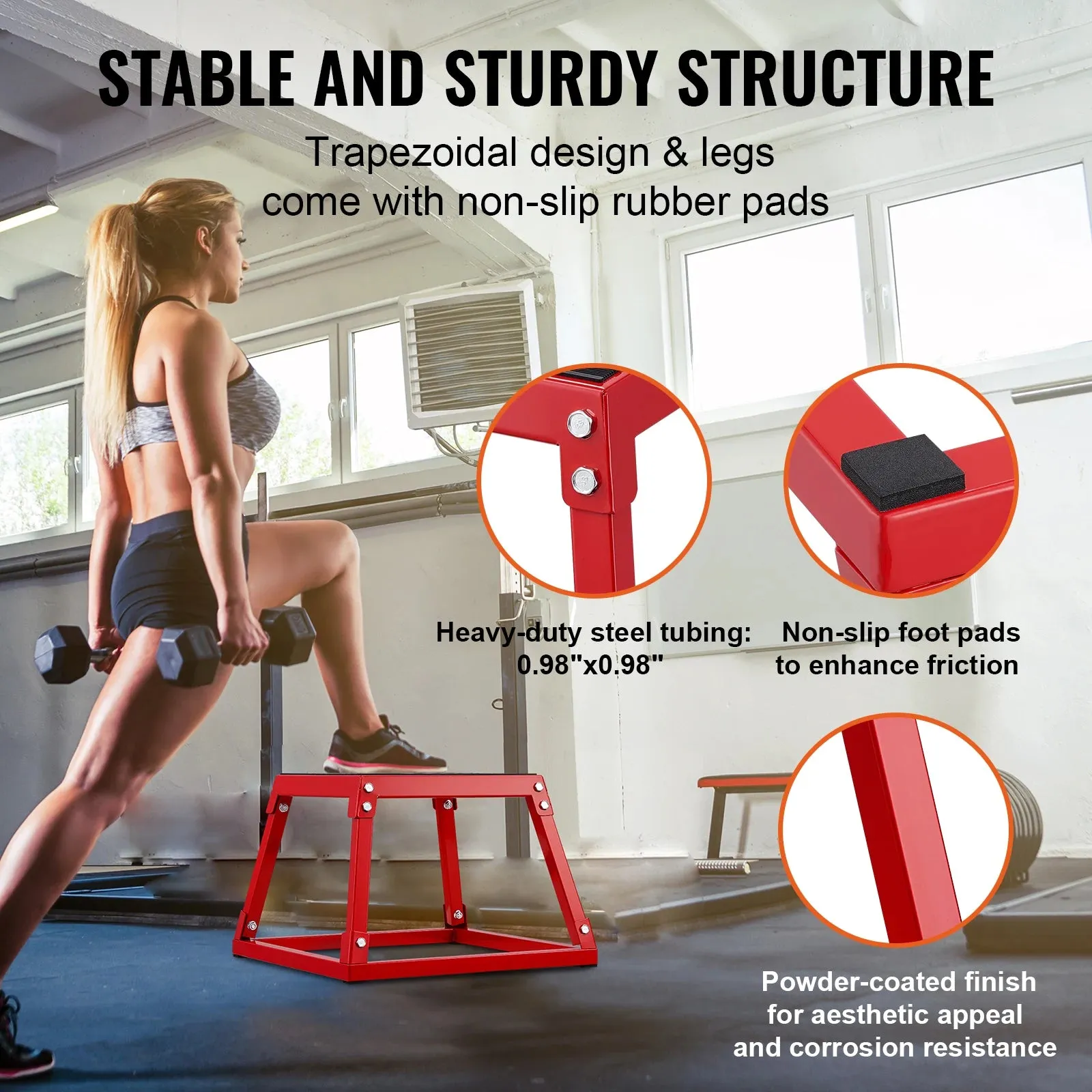 Anti-Slip Plyometric Exercise Jump Box For Strength Training