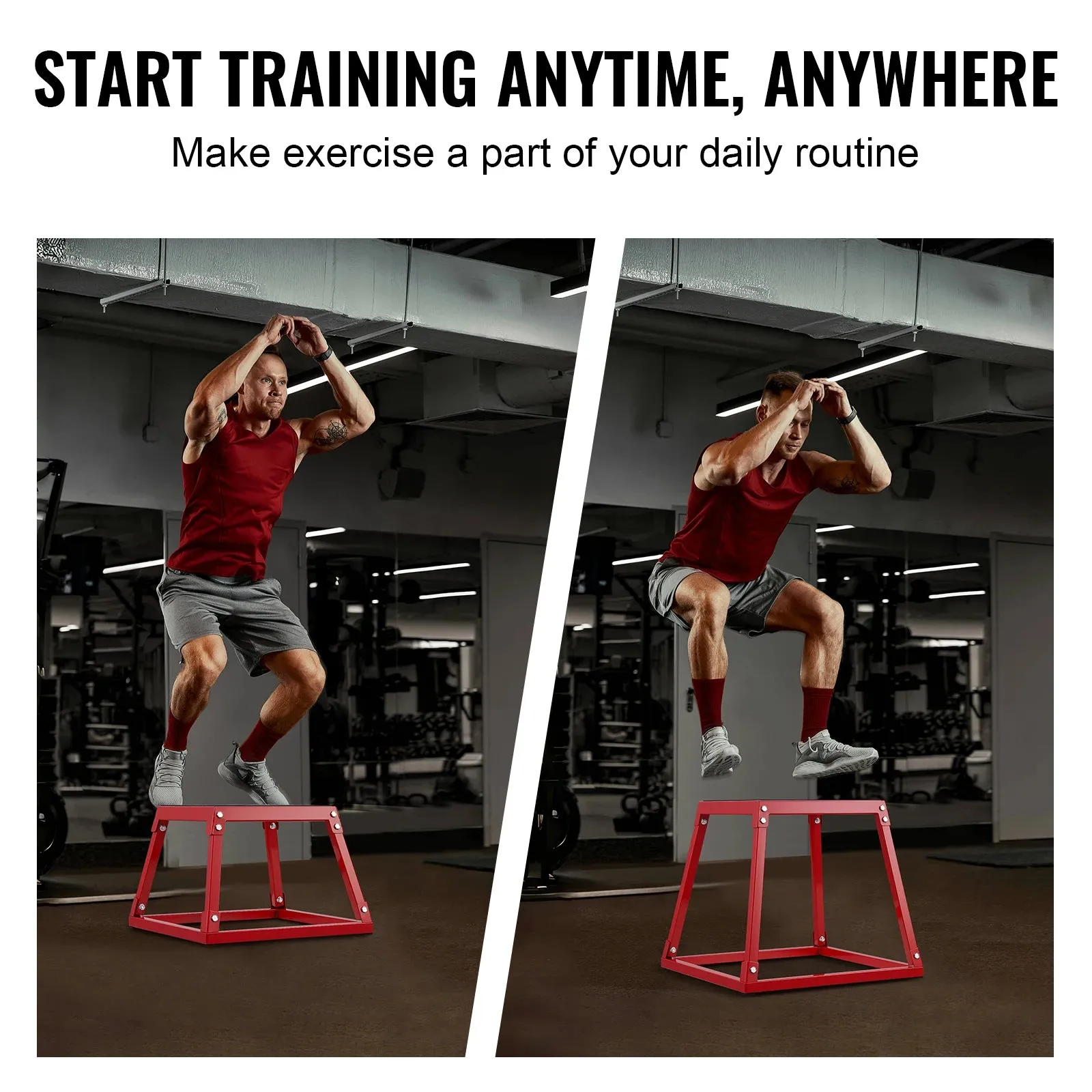 Anti-Slip Plyometric Exercise Jump Box For Strength Training