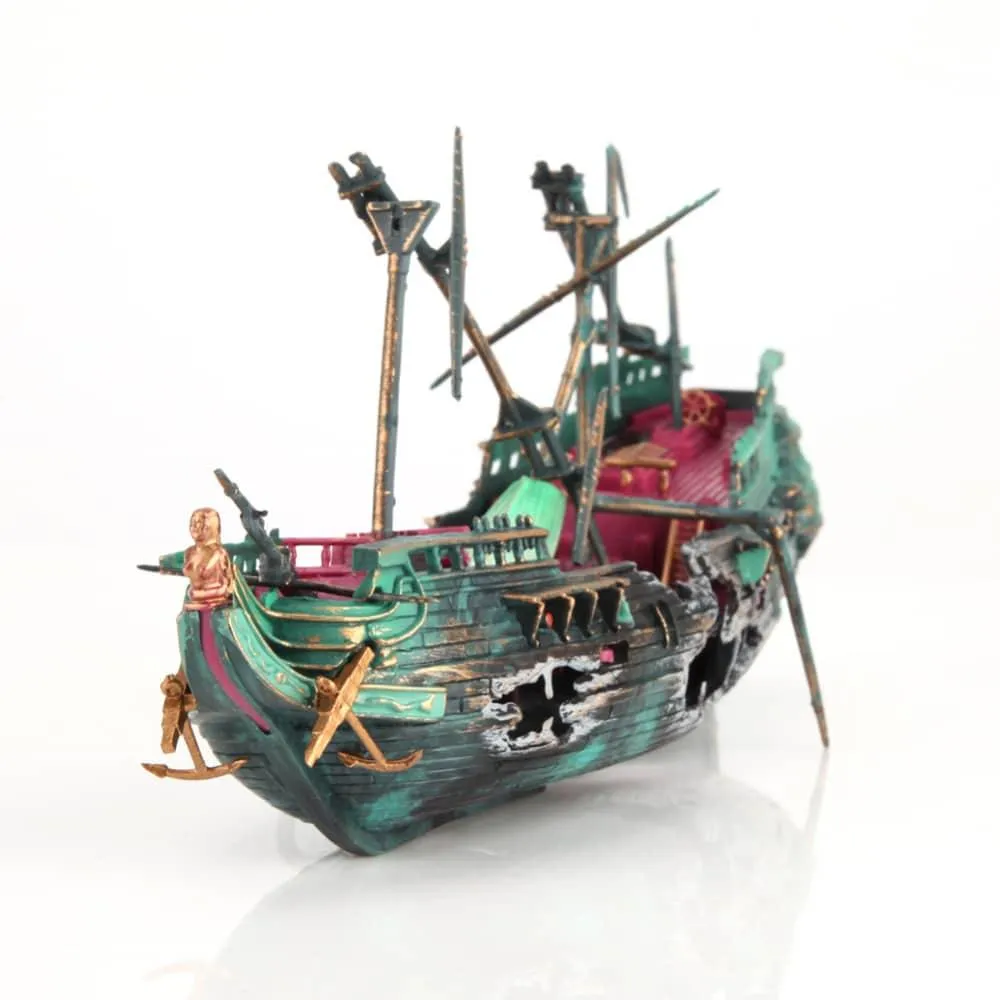 Aquarium Decor Resin Sailing Boat