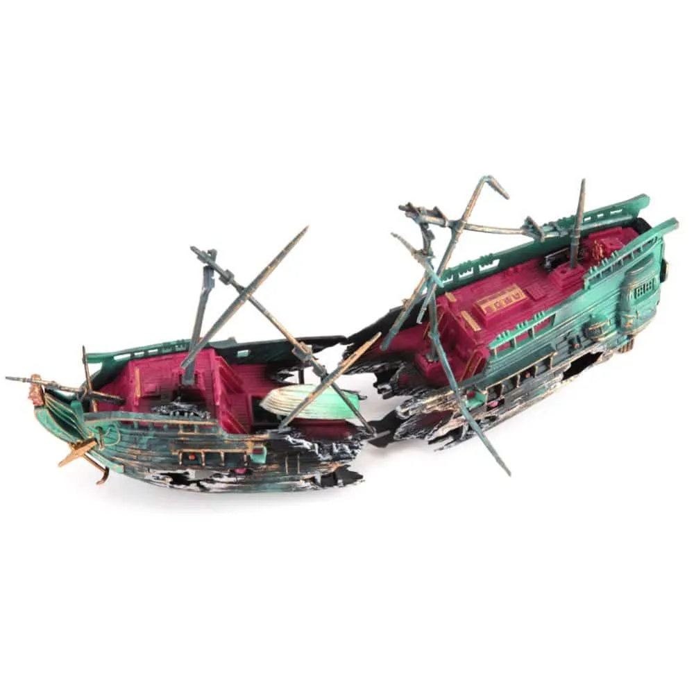 Aquarium Decor Resin Sailing Boat