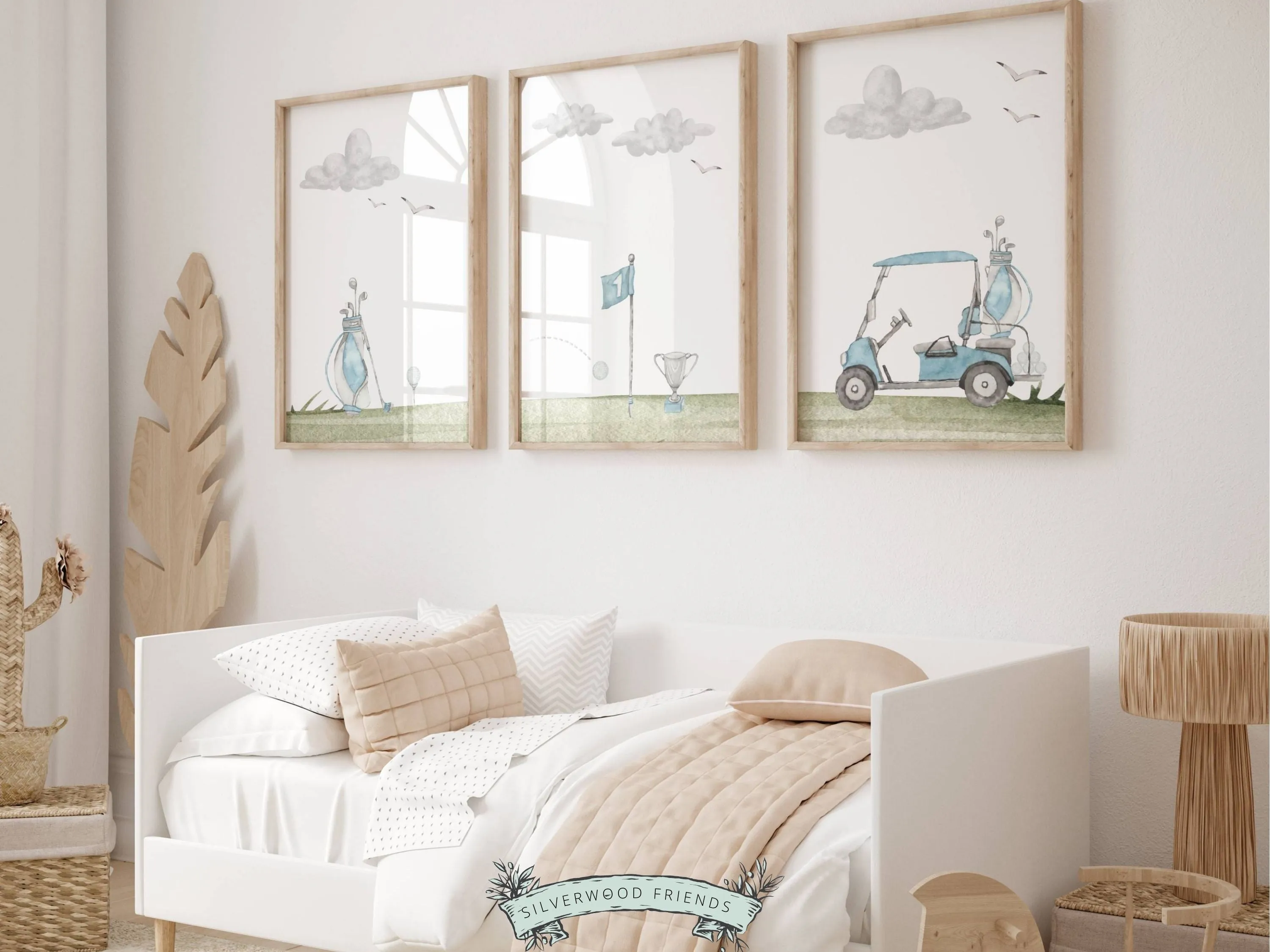 Blue Golf Nursery Prints