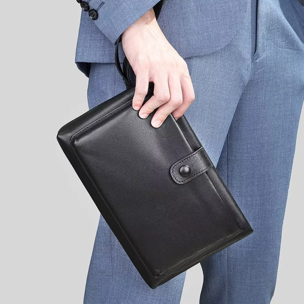 CowhideLuxe Retro Flap Handbag Clutch