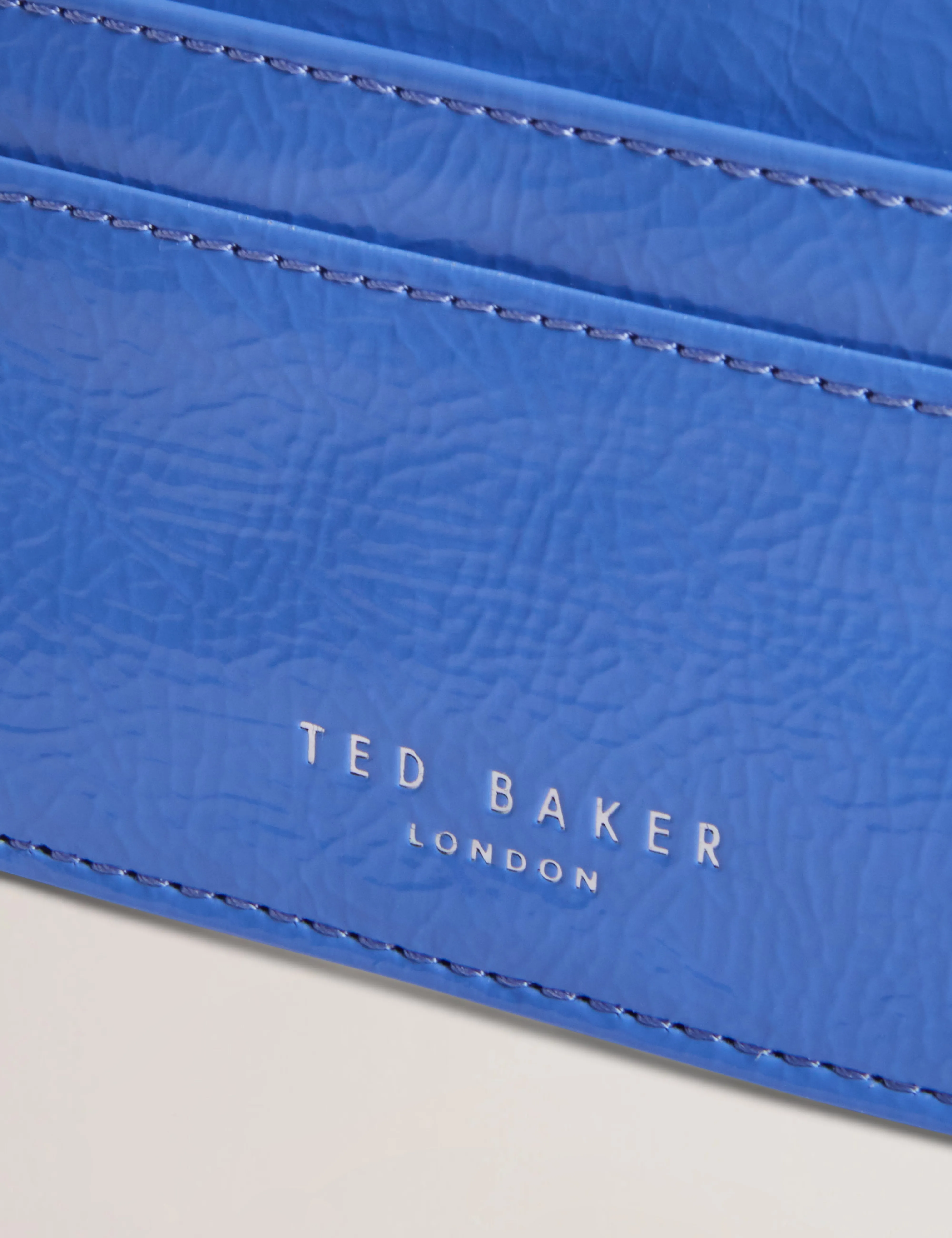 Crinkli Crinkle Icon Card Holder Mid-Blue