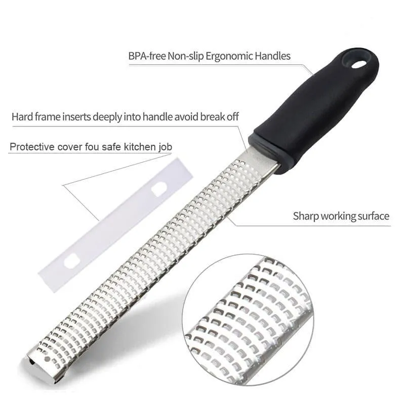 Eco-Friendly Non-Slip Stainless Steel Knife-Zester