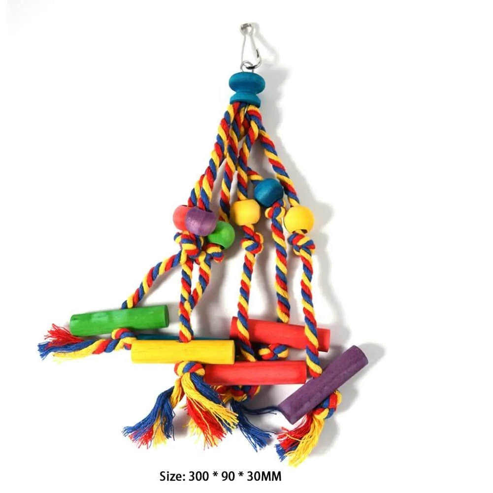 Eco-Friendly Parrot Toy with Bells