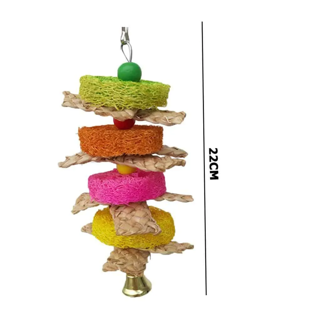 Eco-Friendly Parrot Toy with Bells