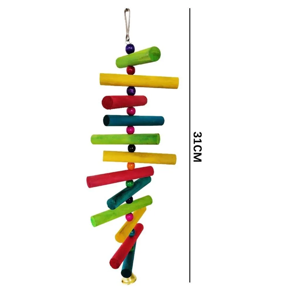 Eco-Friendly Parrot Toy with Bells
