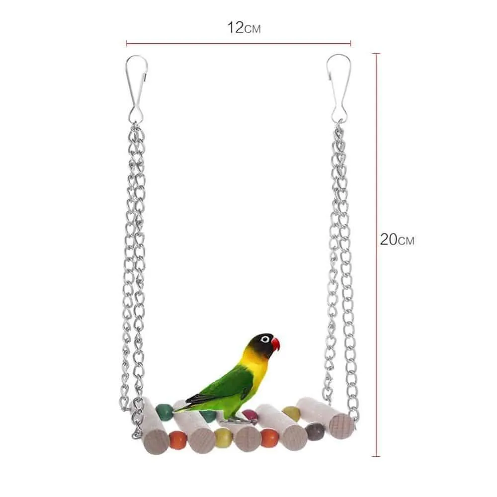 Eco-Friendly Parrot Toy with Bells