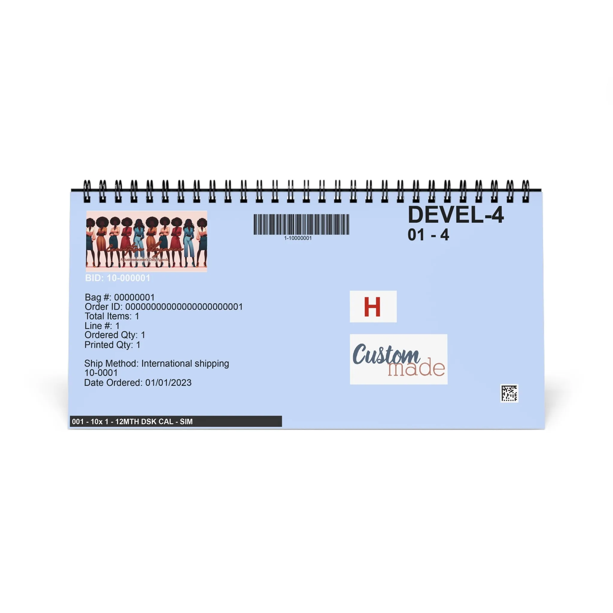 Executive Elegance Desktop Calendar