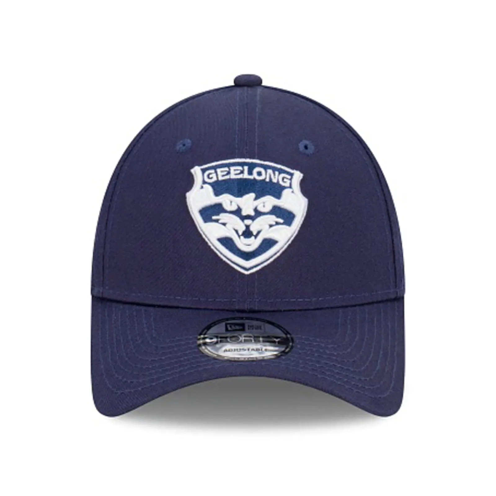 Geelong Cats Official AFL Team Colours 9FORTY Cloth Adjustable Strap Cap By New Era