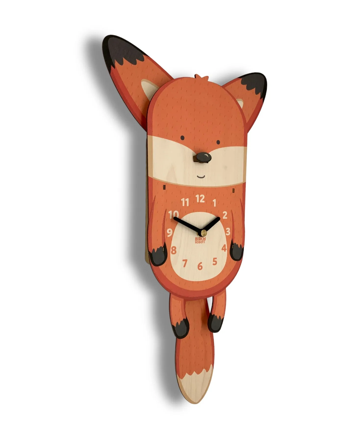 Hunter the Fox Double Pendulum Clock by Birch Robot