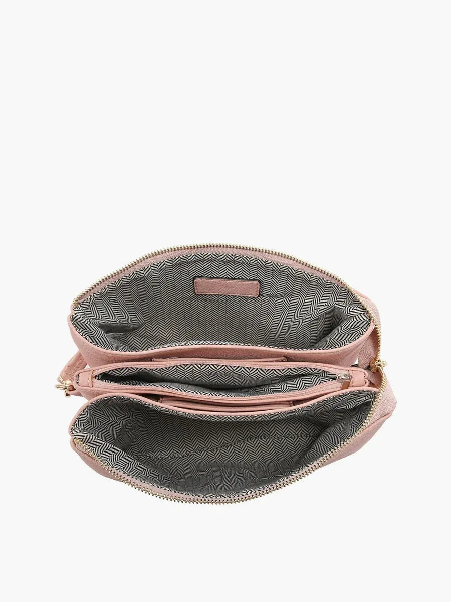 Jen & Co Izzy Lizard Crossbody With Chain Strap In Green