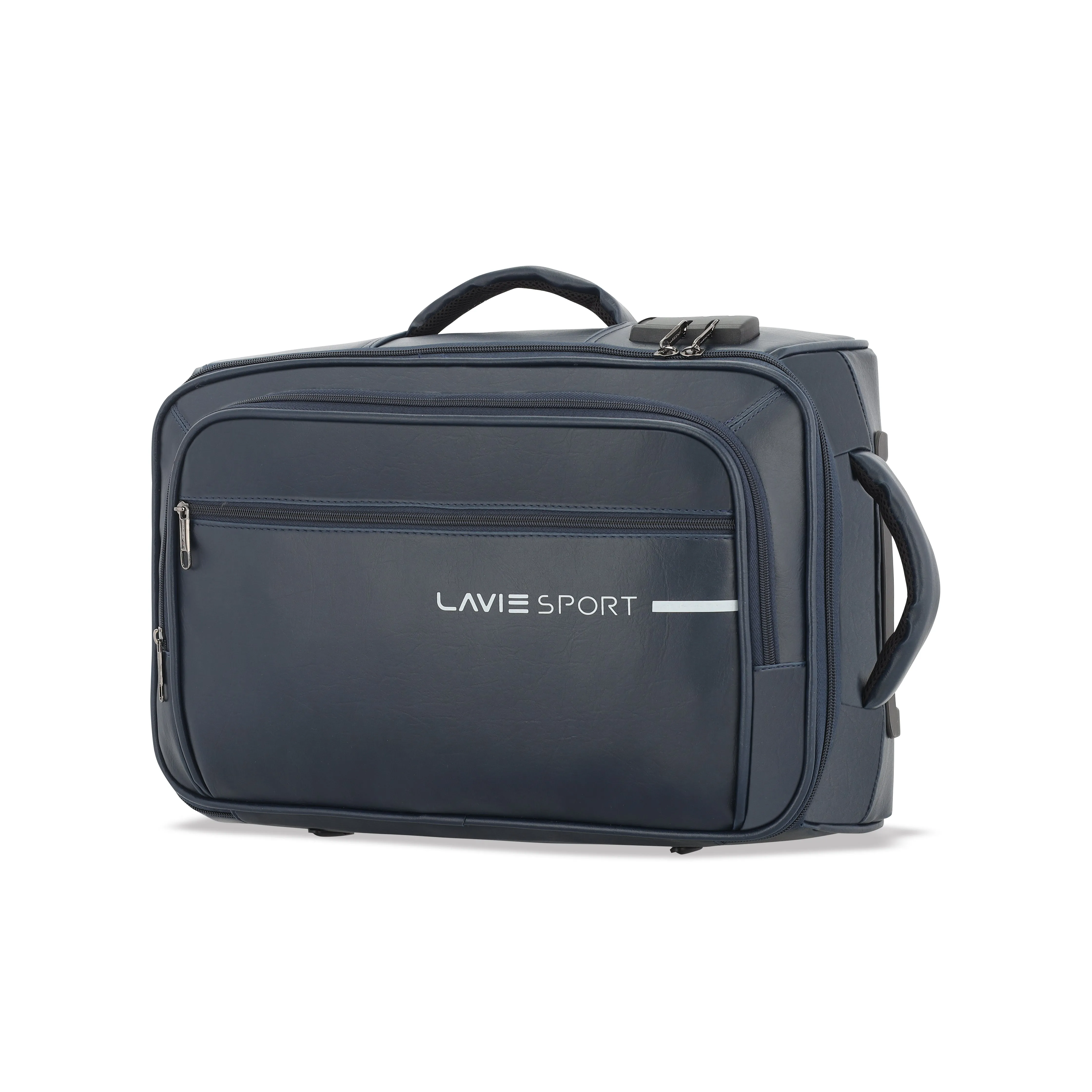 Lavie Sport 45 cms Premium Majestic Pro  Overnighter Laptop Trolley | Duffle Bag Navy
