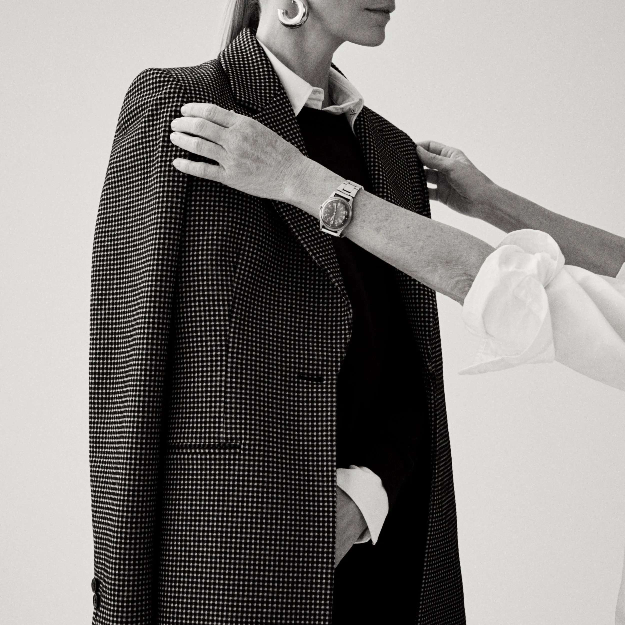 Rossi Executive Blazer - Knit Suiting :: Classic Check