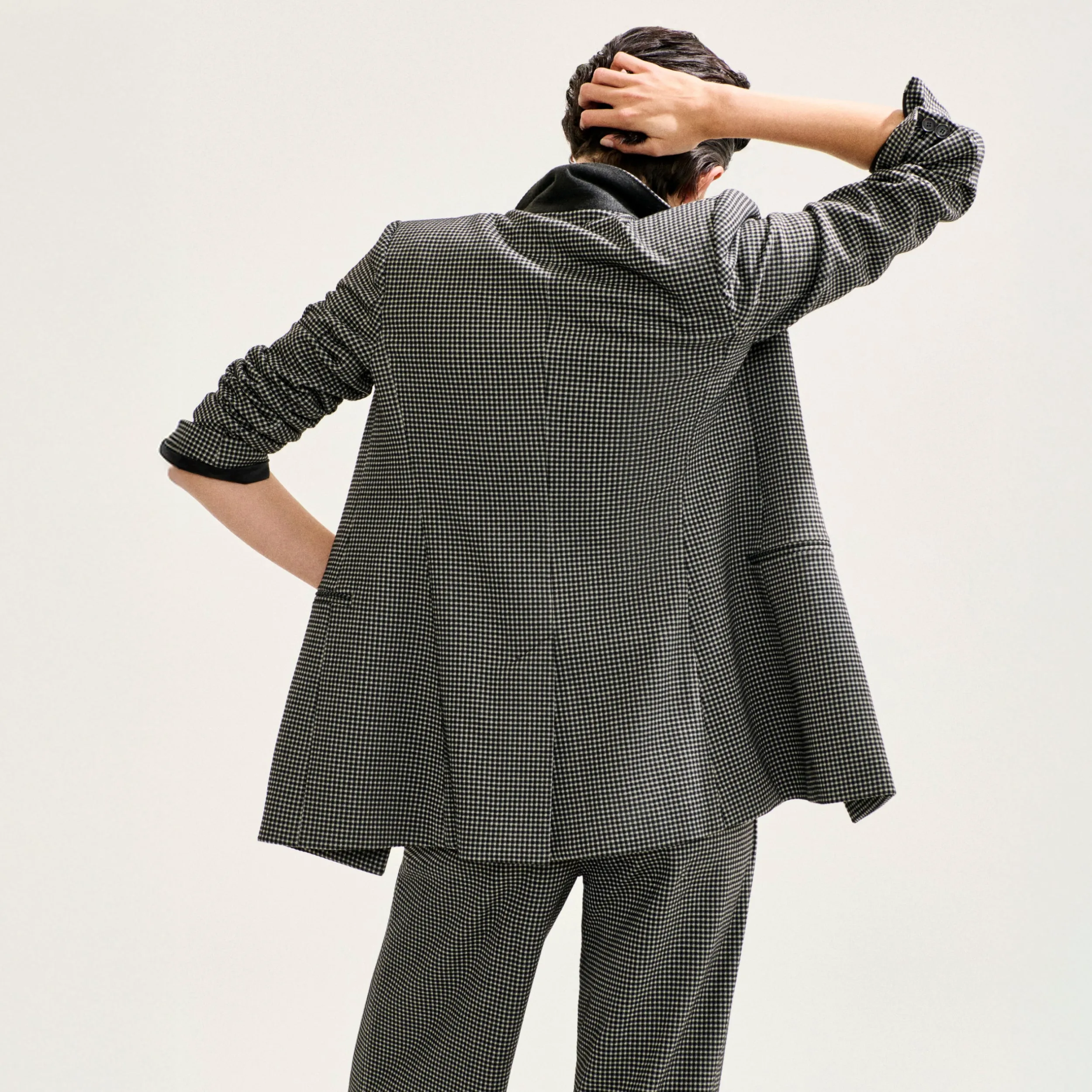 Rossi Executive Blazer - Knit Suiting :: Classic Check
