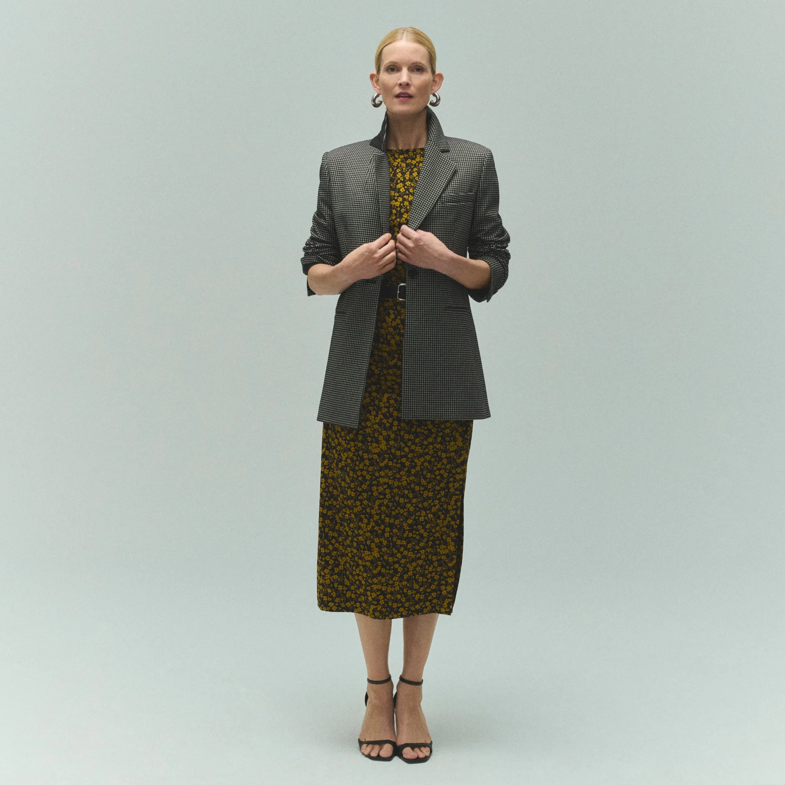 Rossi Executive Blazer - Knit Suiting :: Classic Check