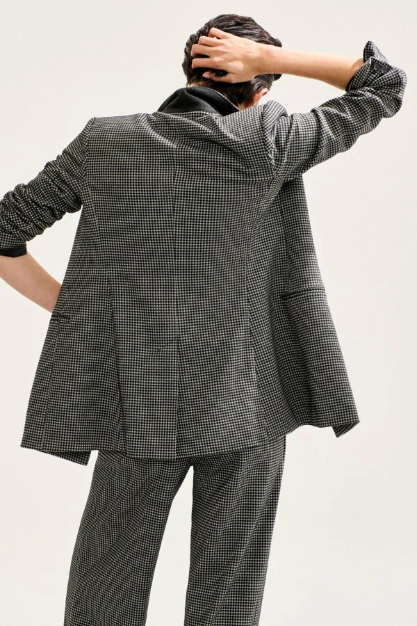 Rossi Executive Blazer - Knit Suiting :: Classic Check