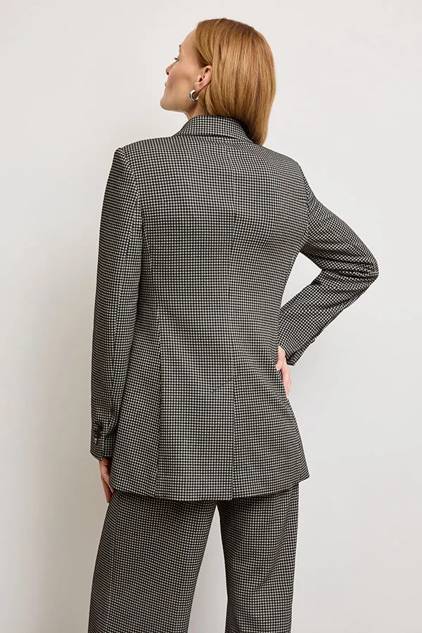 Rossi Executive Blazer - Knit Suiting :: Classic Check
