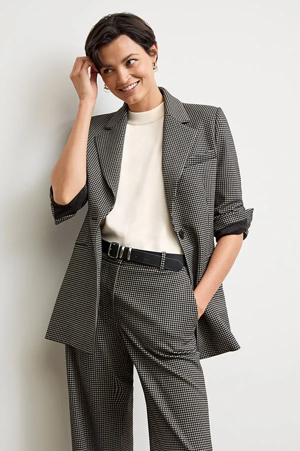 Rossi Executive Blazer - Knit Suiting :: Classic Check