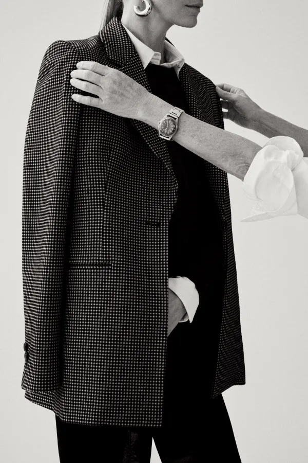 Rossi Executive Blazer - Knit Suiting :: Classic Check