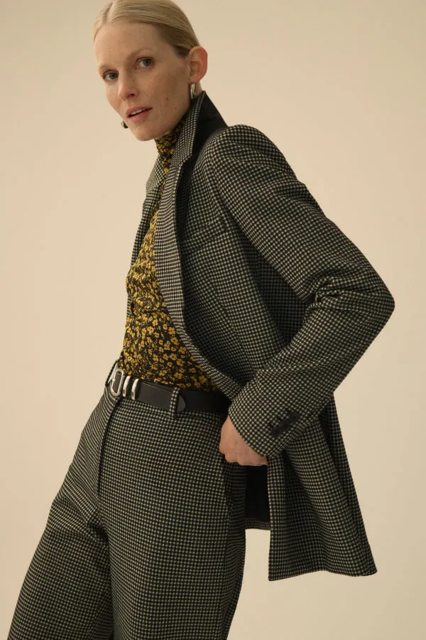 Rossi Executive Blazer - Knit Suiting :: Classic Check