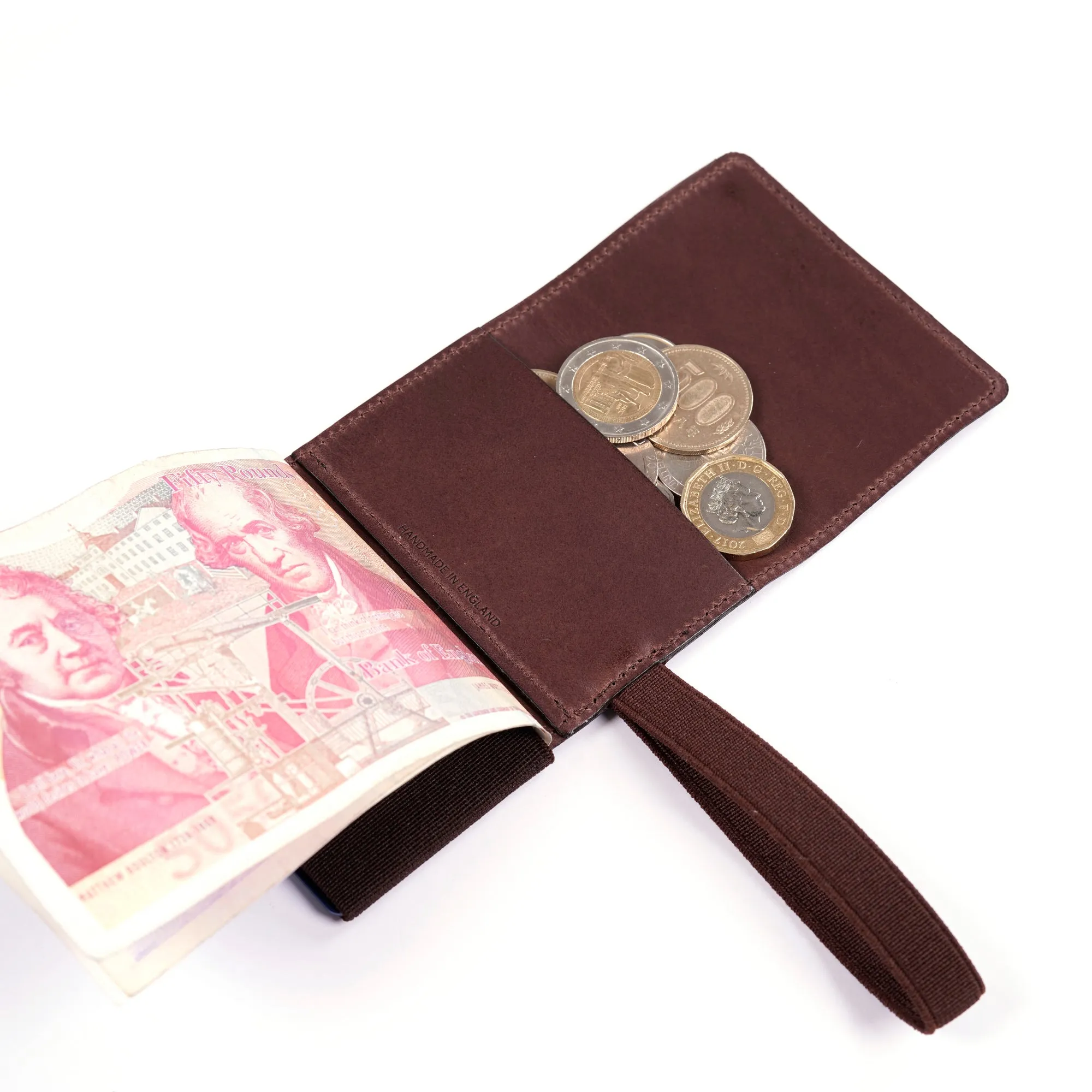 TROVE Cash Wrap: Brown Leather