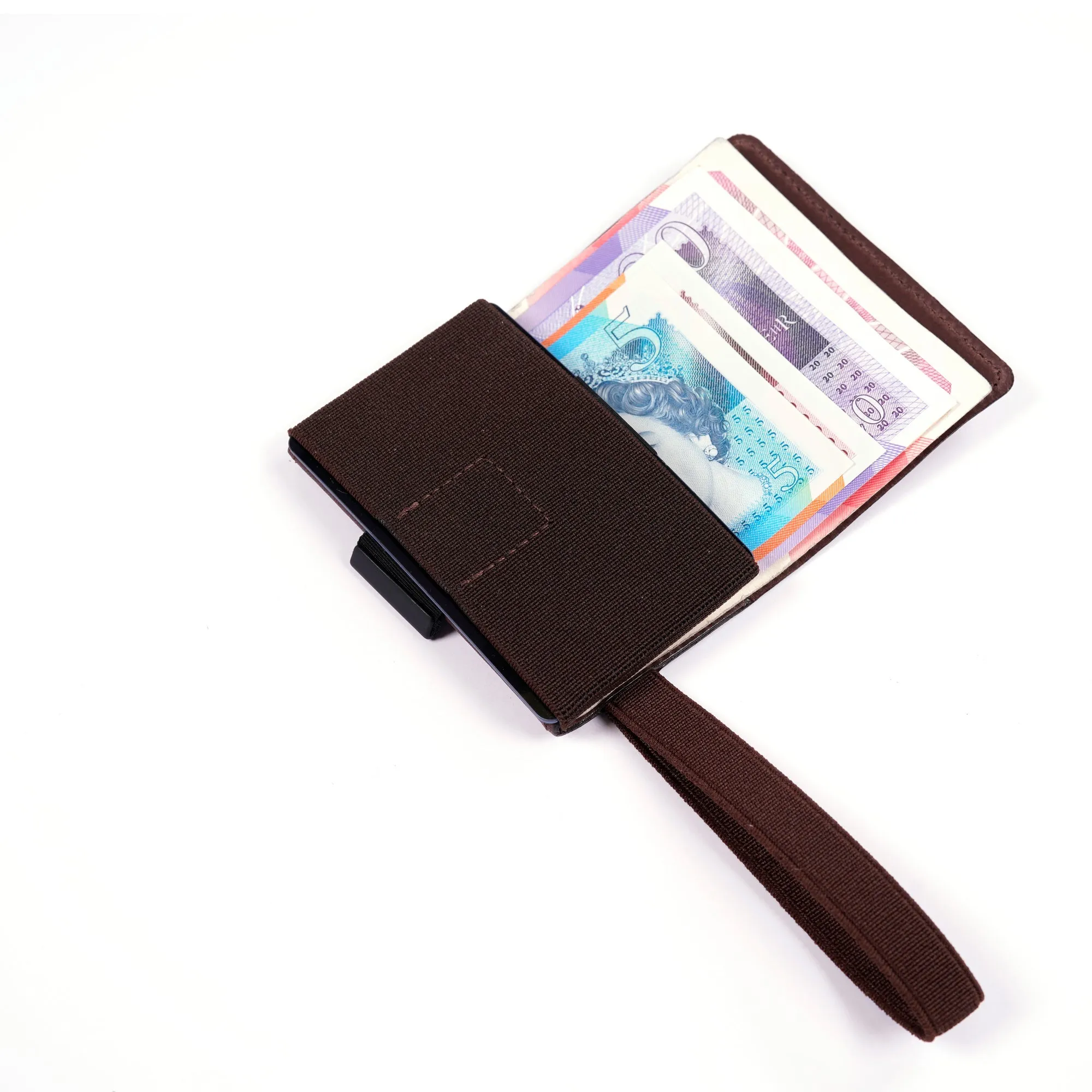 TROVE Cash Wrap: Brown Leather