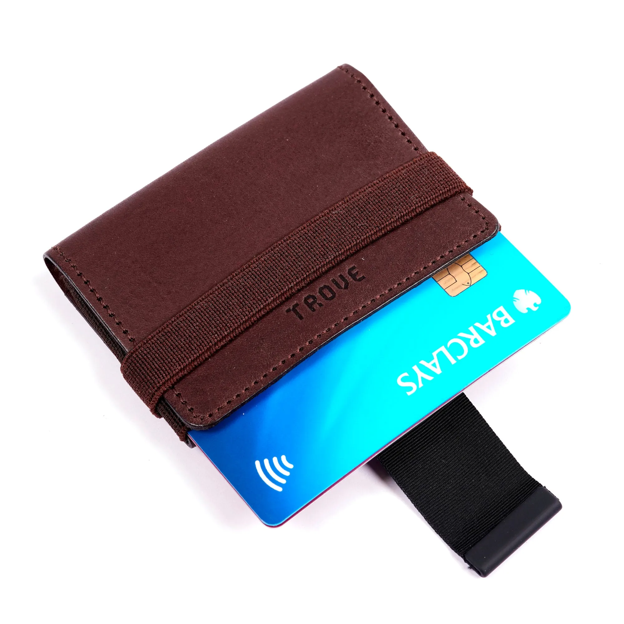 TROVE Cash Wrap: Brown Leather