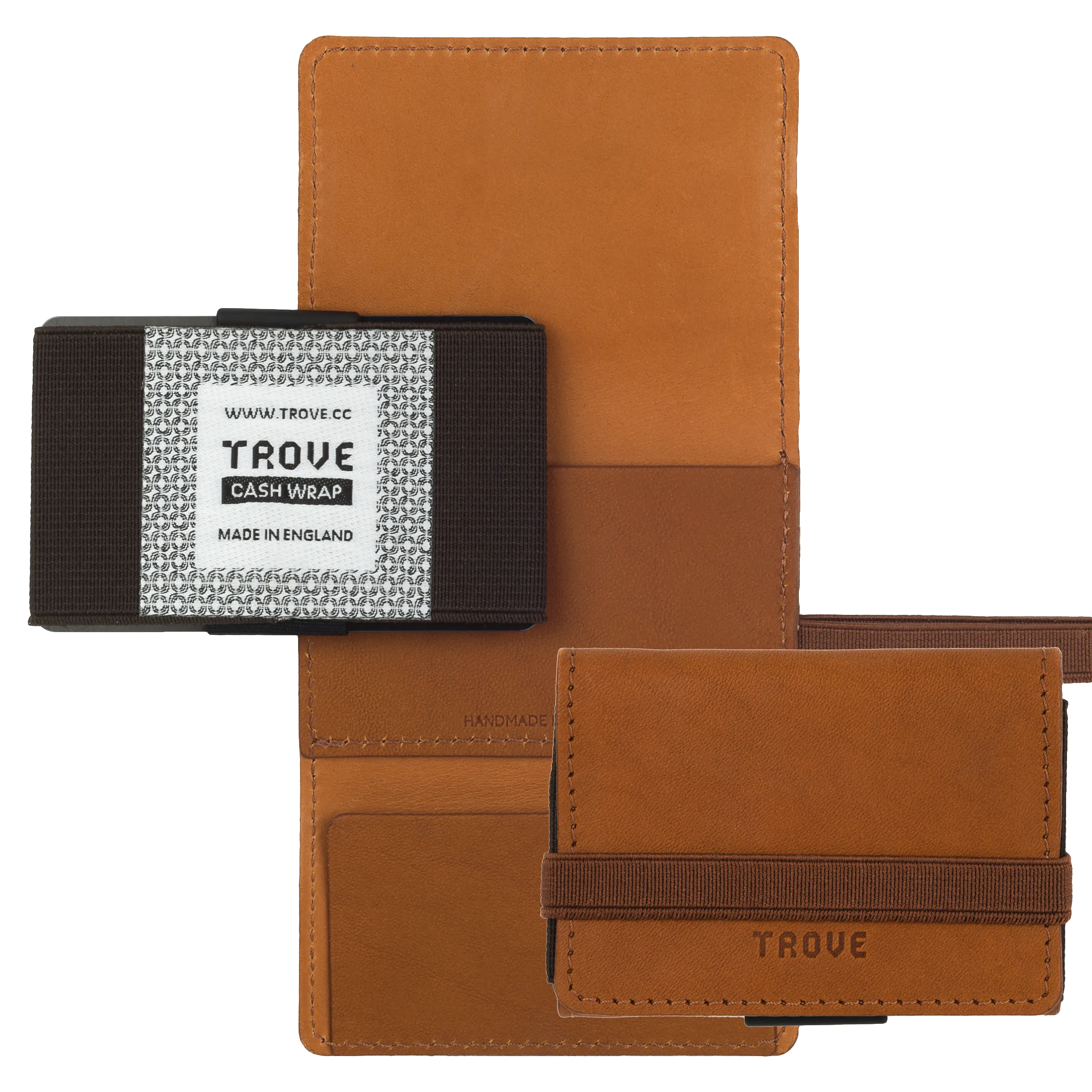 TROVE Cash Wrap: Tan Leather