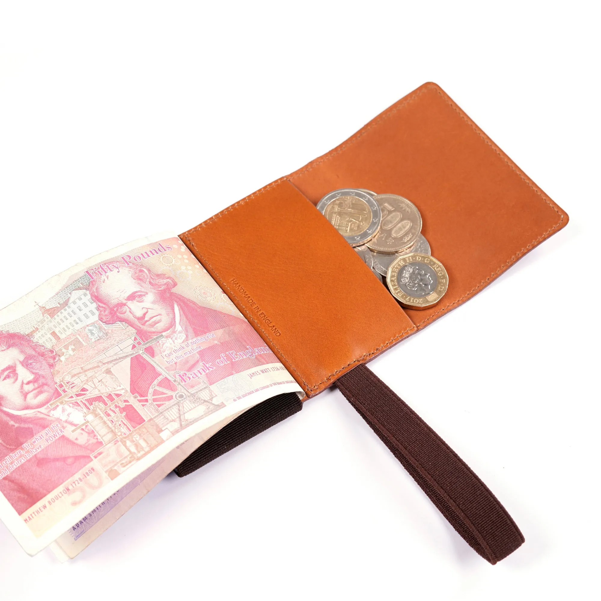 TROVE Cash Wrap: Tan Leather