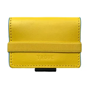 TROVE Cash Wrap: Yellow Leather And Blue