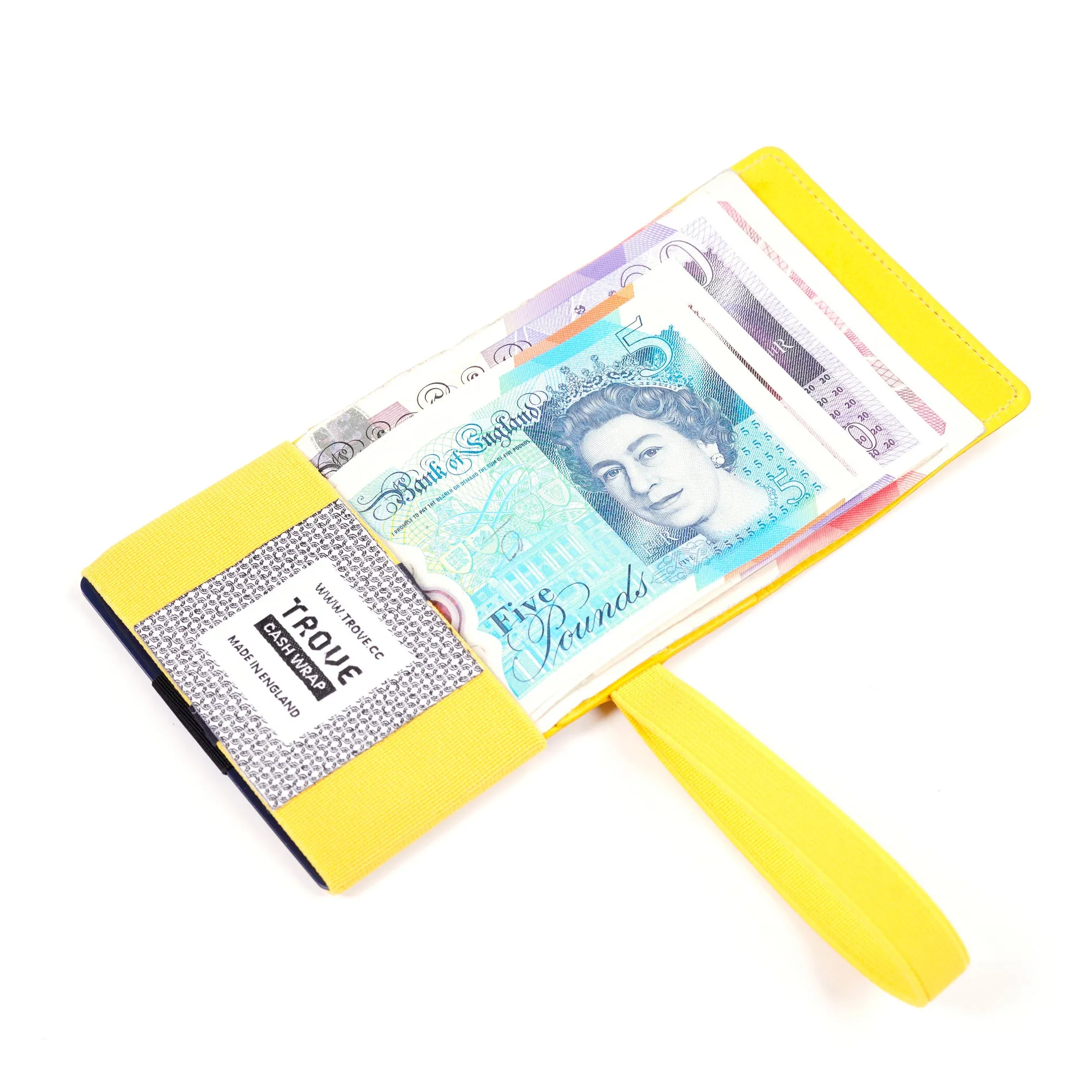 TROVE Cash Wrap: Yellow Leather