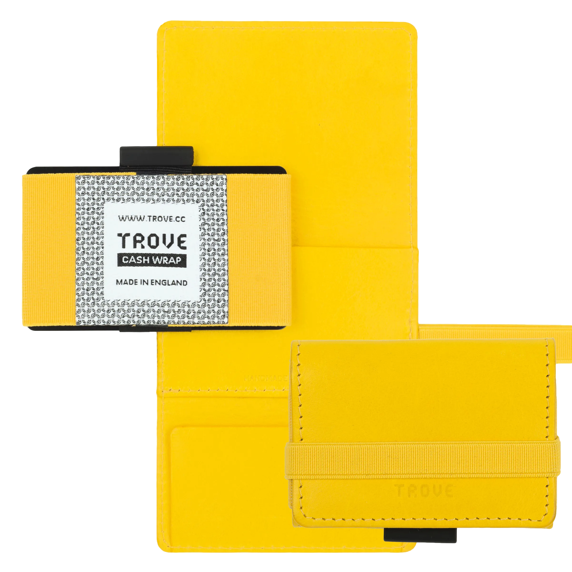 TROVE Cash Wrap: Yellow Leather