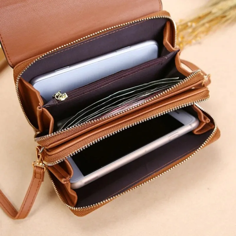 Women's Wallet Korean Handbag Multi Card Large Capacity Casual Shoulder Bag Mobile Phone Packet
