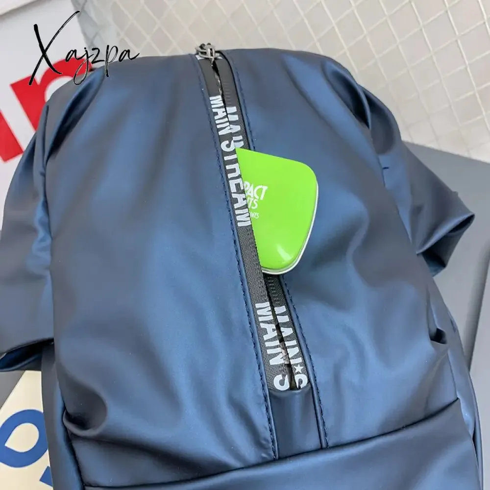 Xajzpa - Fashion Large Chest Bag Men Shoulder Bags Male Messenge Crossbody Bags for School Trip Hiking Waterproof Nylon Purse Wallets